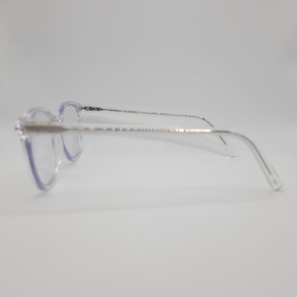 Warby Parker Eyeglasses Carlton Crystal Clear Rectangular Optical Frame Unisex - Picture 5 of 8